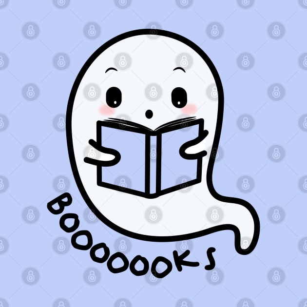 Ghost reading spooky books by indiebookster