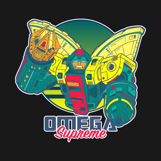 Retro 80s Punk Omega Supreme by Chris Nixt