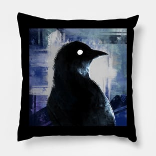 Abstract crow Pillow