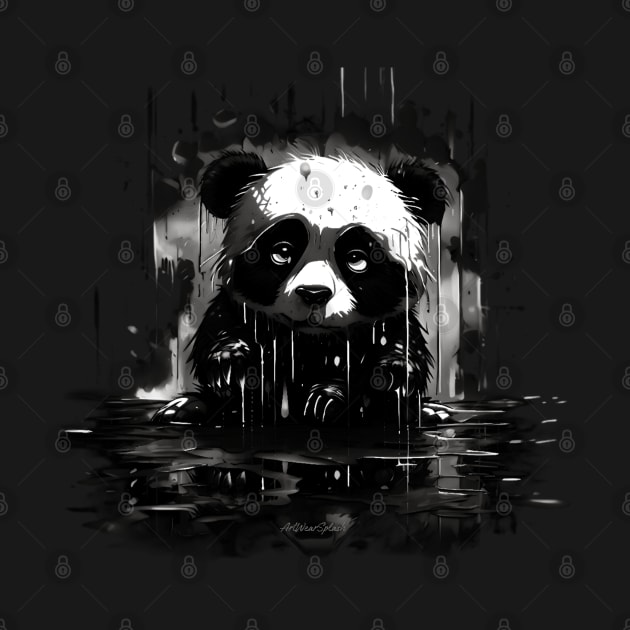 Sad Panda by ArtWearSplash