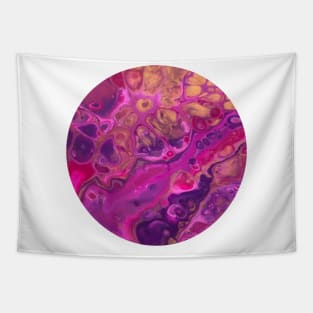 Pink Passion / Acrylic Pouring Tapestry