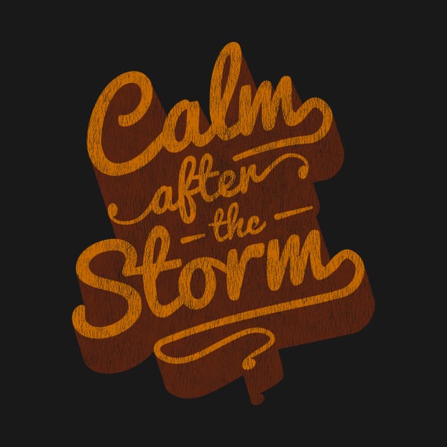 Calm After The Storm - Retro Saying by propellerhead