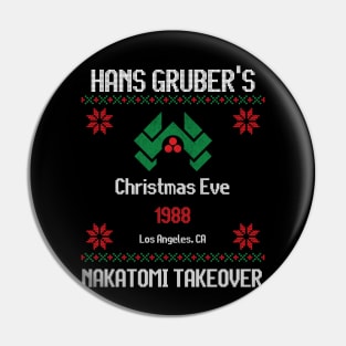 Hans Gruber's Christmas Eve 1988 Nakatomi Takeover Pin