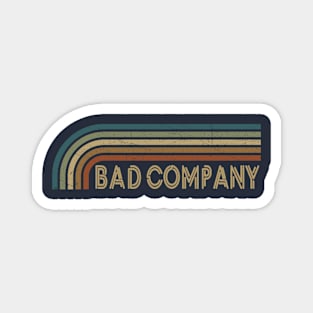 Bad Company Retro Stripes Magnet