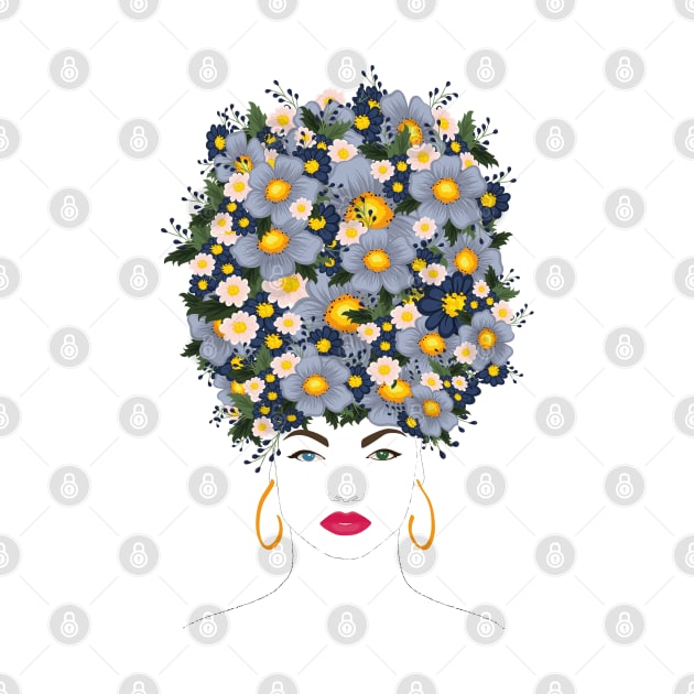 Unique Floral woman by Maia Pretty Designs