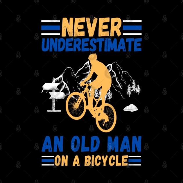 never underestimate an old man on a bicycle by JustBeSatisfied