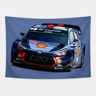 Hyundai i20 WRC - Illustration Tapestry