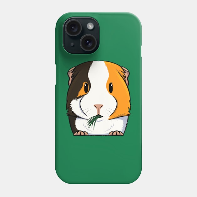 Tri-Color Smooth Coat Guinea Pig Phone Case by DeguArts