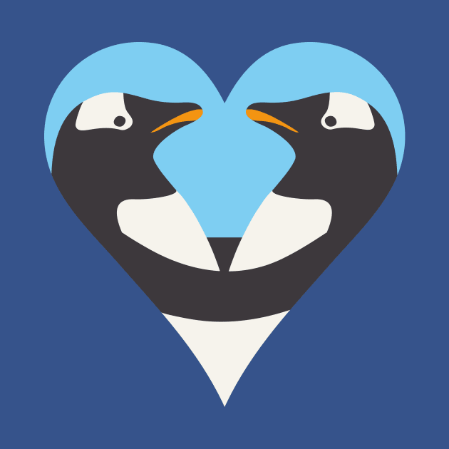 Penguin Lovers - Blue Edition by alancreative
