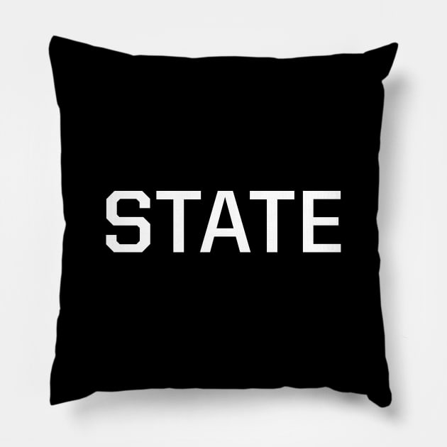 STATE Pillow by UNITED STATES OF TEES