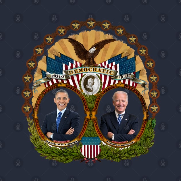 2012 Democratic Presidential Ticket by Swift Art