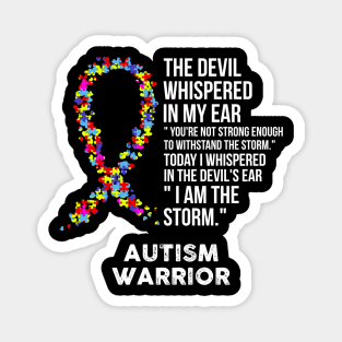 The Devil- Autism Awareness Support Ribbon Magnet