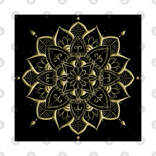 Gold Mandala 4 by annalisaamato