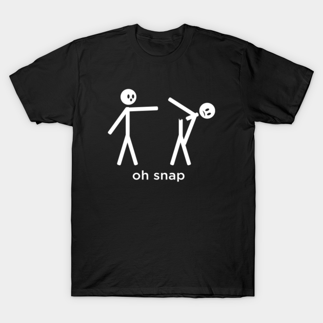 Discover Oh Snap - Funny Stick Figures - T-Shirt