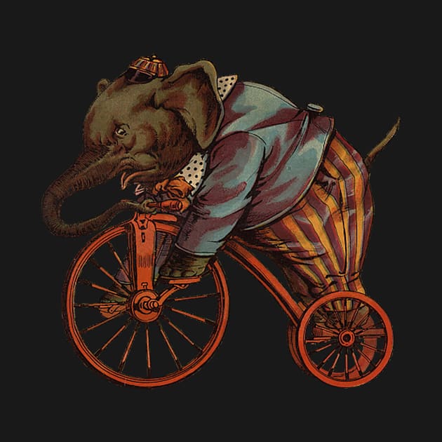 elephant by cicle by ysmnlettering