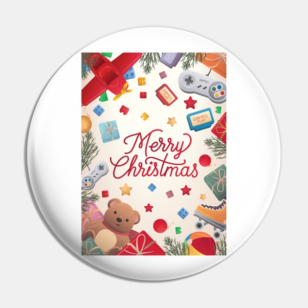 Merry Christmas Under The Tree Pin by artbyemuu