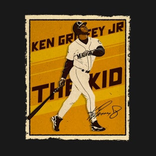 Ken Griffey Jr The Kid Basketball Legend Signature Vintage Retro 80s 90s Bootleg Rap Style T-Shirt