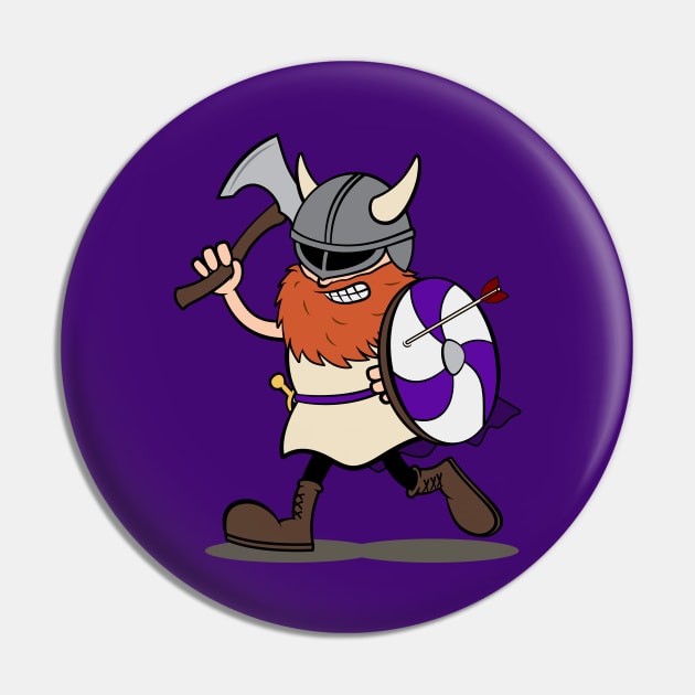 Viking Berserker Cartoon (Player 6 / purple version) Pin by Koyaanisqatsian