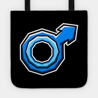 Blue Male - Pride Gender Symbol - Gender Identity - Male Tote