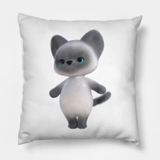 Blue Seameses Kitten Pillow