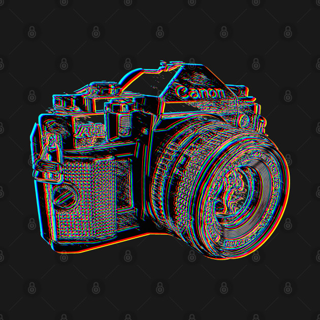 Classic Canon A1 Vintage Camera Artwork - Canon Camera - T-Shirt