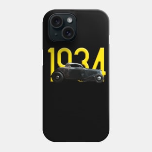 1934 Ford Three Window Coupe Hot Rod Phone Case