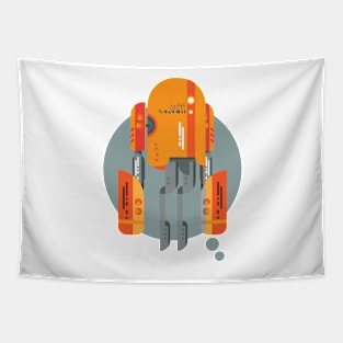 Robot Matte Sunrise Tapestry