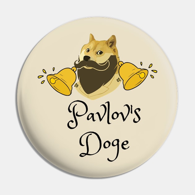 Pavlov's doge Pin by perth shirts