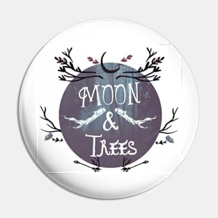 Moon and trees Pin