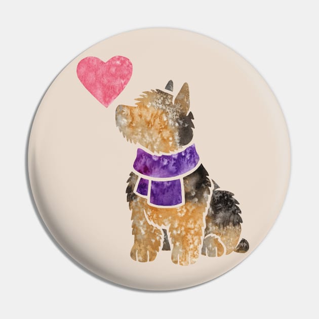 Norwich Terrier Pin by animalartbyjess