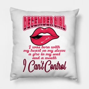 'I'm a December Girl' Awesome Melanin Gift Pillow