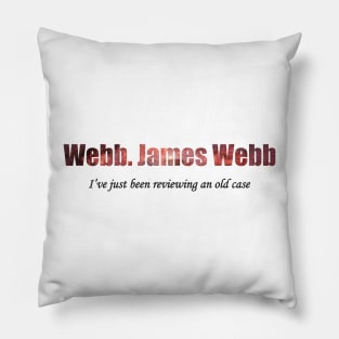 James Webb reviewering (black) Pillow