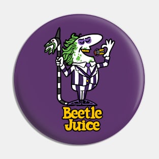 Beetlejuice Pizza Pin