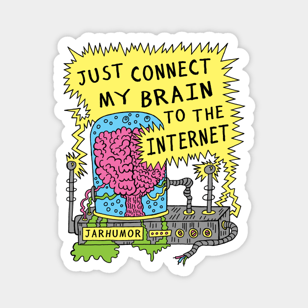 Internet Brain Magnet by jarhumor