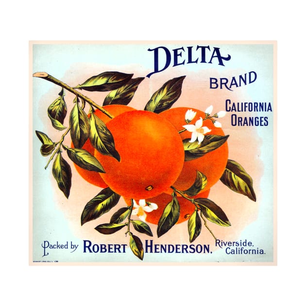 Delta Brand crate label, circa 1900s by WAITE-SMITH VINTAGE ART