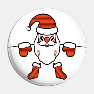 Santa Clause New Year Christmas Art Pin