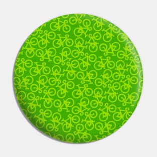 Bikes Green Pattern Pin