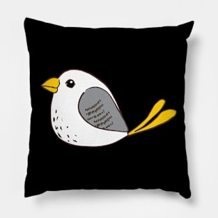 Cute little birdie Pillow