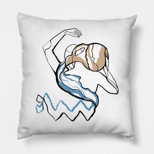 Single Line - Aquarius Pillow