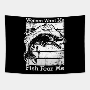 Women Want Me Fish Fear Me Tapestry