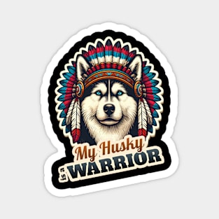 Husky Native American Magnet