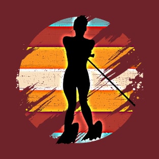 Wakeboarding Waterskiing Girl at Sunset T-Shirt