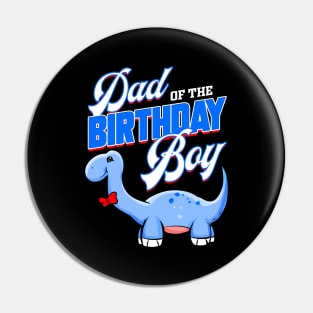 Dad of the Birthday Boy Dinosaurier Design Pin