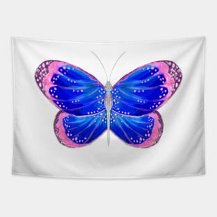 Blue and Pink Butterfly Tapestry