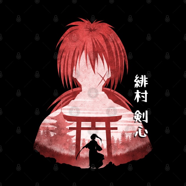 Minimalist Silhouette Kenshin by saufahaqqi