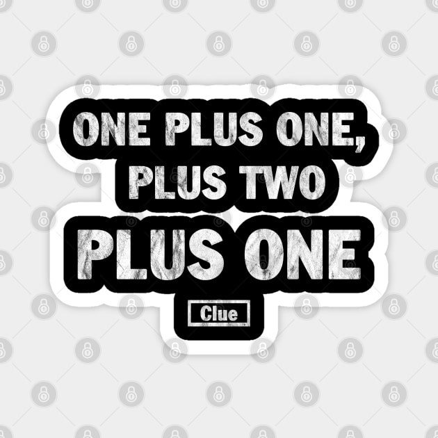 One Plus One Plus Two - Vintage Magnet by tioooo