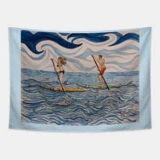 Paddleboard Adventures Tapestry