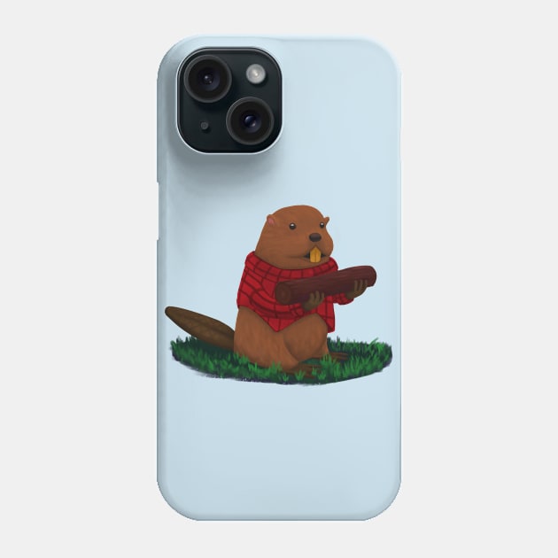 Lumberjack Beaver Phone Case by Isigh's Casserole