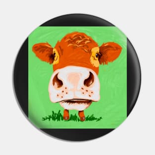 Colourful Cow Pin