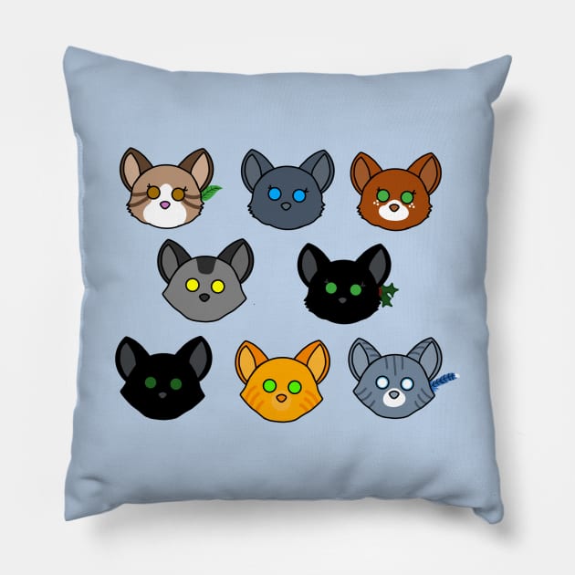 Cats of Thunder Pillow by Aeriskate